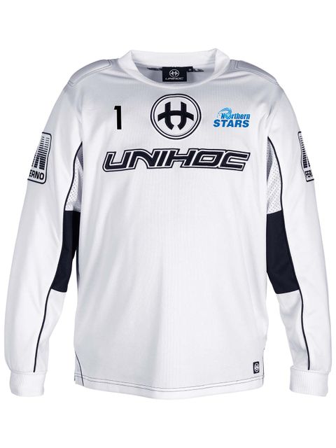 Unihoc Goalie Jersey INFERNO, White (Northern Stars)